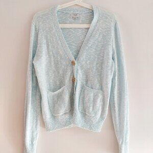 J. Crew Factory Beach Cardigan Light Turquoise S Women